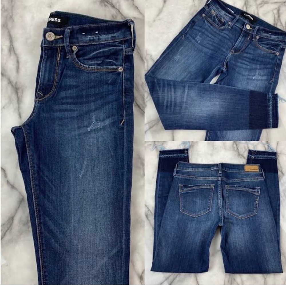 Express mid rise legging jeans